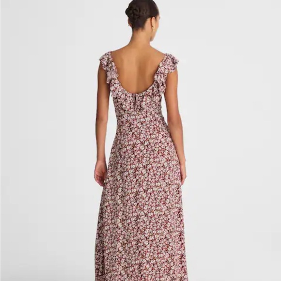 Madewell Ruffled Scoopneck Maxi Dress in Floral NWT - Size 6 - Picture 5 of 8